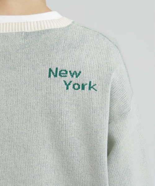 AVIREX(アヴィレックス)の「【直営店限定】LOGO JACQUARD AND EMBROIDERY TOPS(ニット/セーター・レディース・ネイビー/オフホワイト/オレンジ・F)」の20枚目の写真
