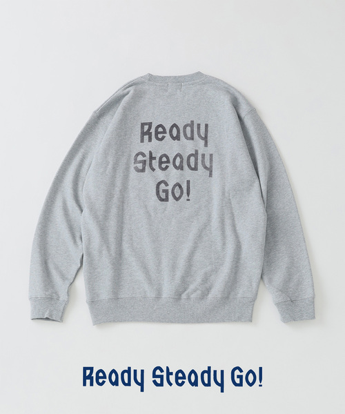 EDIFICE(エディフィス)の「Ready Steady Go! / レディーステディゴー 別注プリント スウェット(スウェット・メンズ・ホワイト/チャコールグレー/ブラック・SMALL/MEDIUM/LARGE)」の3枚目の写真