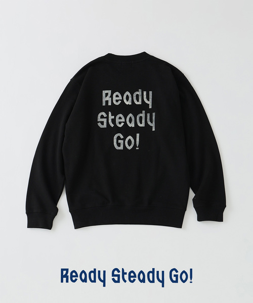 EDIFICE(エディフィス)の「Ready Steady Go! / レディーステディゴー 別注プリント スウェット(スウェット・メンズ・ホワイト/チャコールグレー/ブラック・SMALL/MEDIUM/LARGE)」の1枚目の写真