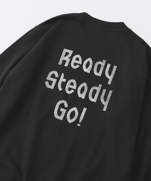 EDIFICE(エディフィス)の「Ready Steady Go! / レディーステディゴー 別注プリント スウェット(スウェット・メンズ・ホワイト/チャコールグレー/ブラック・SMALL/MEDIUM/LARGE)」の15枚目の写真
