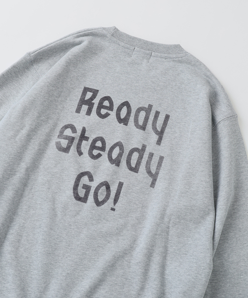 EDIFICE(エディフィス)の「Ready Steady Go! / レディーステディゴー 別注プリント スウェット(スウェット・メンズ・ホワイト/チャコールグレー/ブラック・SMALL/MEDIUM/LARGE)」の13枚目の写真
