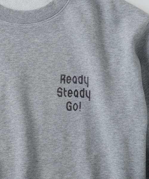 EDIFICE(エディフィス)の「Ready Steady Go! / レディーステディゴー 別注プリント スウェット(スウェット・メンズ・ホワイト/チャコールグレー/ブラック・SMALL/MEDIUM/LARGE)」の12枚目の写真