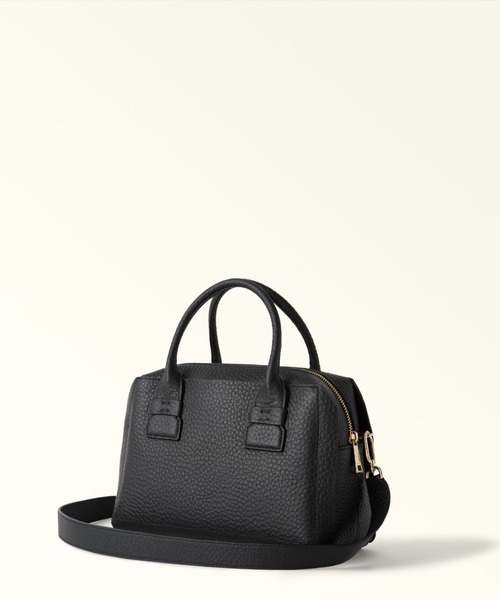 FURLA(フルラ)の「フルラ カプリッチョ(Capriccio) サッチェルバッグ M(ハンドバッグ・メンズ・ライトベージュ/ライトグレー/ブラック・ONE SIZE)」の7枚目の写真