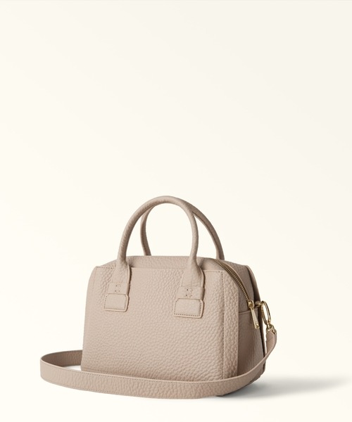 FURLA(フルラ)の「フルラ カプリッチョ(Capriccio) サッチェルバッグ M(ハンドバッグ・メンズ・ライトベージュ/ライトグレー/ブラック・ONE SIZE)」の10枚目の写真
