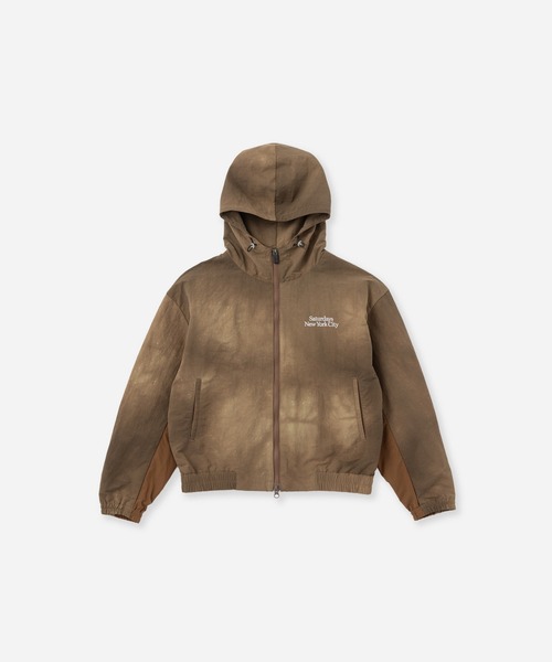 Saturdays Golf(サタデーズゴルフ)の「Marbledyed Zip Hoodie | WOMEN(ブルゾン・メンズ・グレー/ブラウン/ネイビー・S/M)」の2枚目の写真