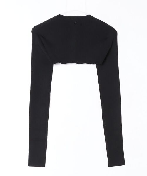 ITZON（イットゾン）の「イットゾン  BOLERO KNIT（カーディガン/ボレロ・レディース・ブラック/レッド・FREE）」の3枚目の写真