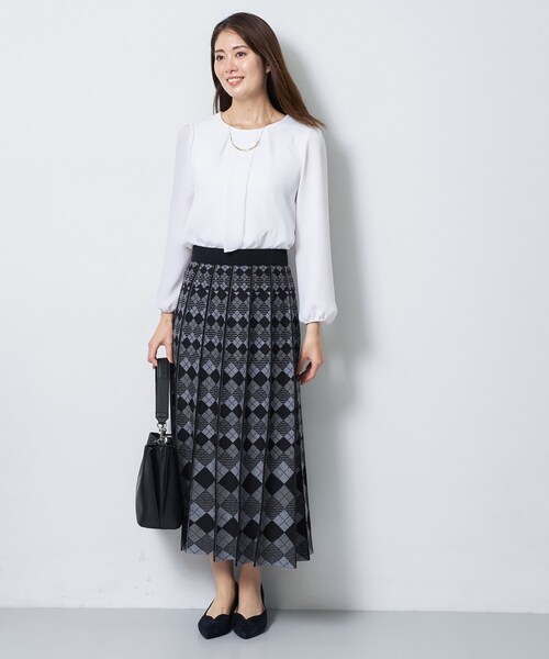 Reflect(リフレクト)の「【SS-4Lサイズ/通勤/セレモニー】クルーネック シフォンブラウス(シャツ/ブラウス・レディース・サックスブルー/ホワイト/ブラック・05/11/09/07/17/15 /13)」の21枚目の写真