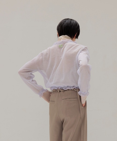 ODAKHA(オダカ)の「【ODAKHA/オダカ】Suspended Dheerknit(ニット/セーター・レディース・ライトパープル/ブラック・38)」の12枚目の写真