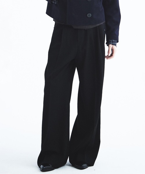 DAIRIKU（ダイリク）の「DAIRIKU / ダイリク "Billy" Sailor Super Wide Slacks（スラックス・メンズ・ブラック・MEDIUM/SMALL）」の2枚目の写真
