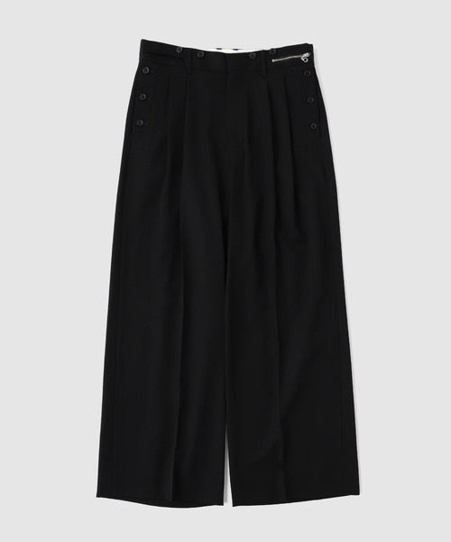 DAIRIKU（ダイリク）の「DAIRIKU / ダイリク "Billy" Sailor Super Wide Slacks（スラックス・メンズ・ブラック・MEDIUM/SMALL）」の6枚目の写真