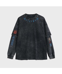 ミッドナイト スタティック レイヤード 長袖Tシャツ
