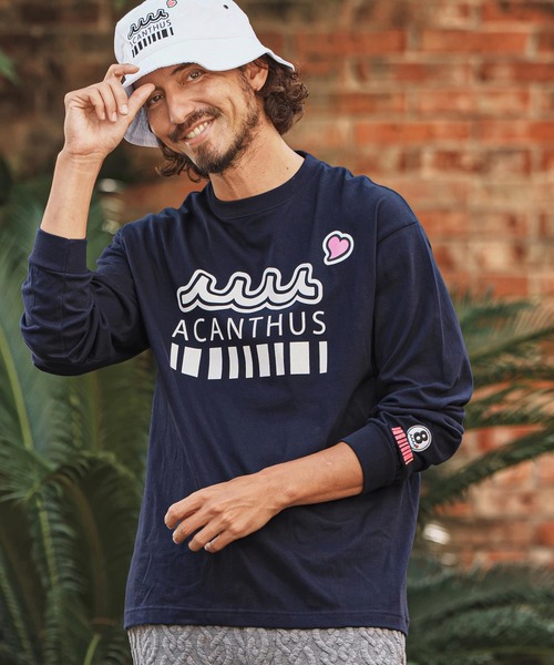 felkod(フィルコッド)の「mlt5859- Muta ACANTHUS Long Sleeve Tee ロングスリーブTシャツ(F26F040)(Tシャツ/カットソー・メンズ・ネイビー/ホワイト/ブラック・S/XL/L/M)」の3枚目の写真