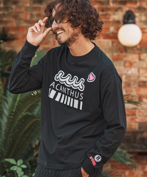 felkod(フィルコッド)の「mlt5859- Muta ACANTHUS Long Sleeve Tee ロングスリーブTシャツ(F26F040)(Tシャツ/カットソー・メンズ・ネイビー/ホワイト/ブラック・S/XL/L/M)」の2枚目の写真