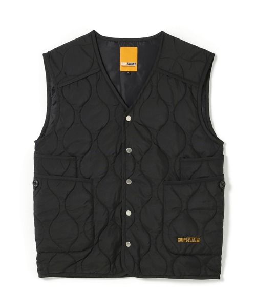 GRIP SWANY(グリップスワニー)の「【GSWV‐294】 QUILTING VEST(ベスト・レディース・ブラック/オリーブ・FREE)」の1枚目の写真