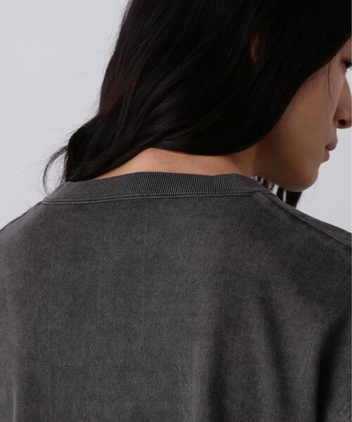 YLEVE(イレーヴ)の「YLEVE / OPEN END COTTON PIGMENT DYE HENRY NECK PULL OVER(Tシャツ/カットソー・メンズ・グレー/ホワイト・5)」の9枚目の写真