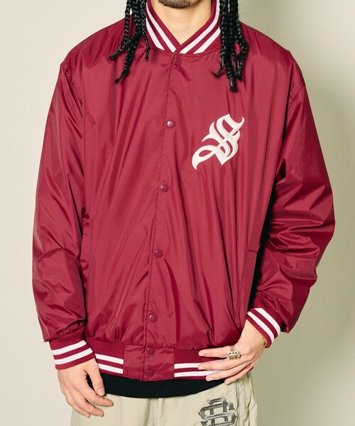 Subciety(サブサエティ)の「Nylon stadium jkt(ブルゾン・メンズ・ブラック/バーガンディー/ブルー・M/XL/XXL/S/L)」の3枚目の写真