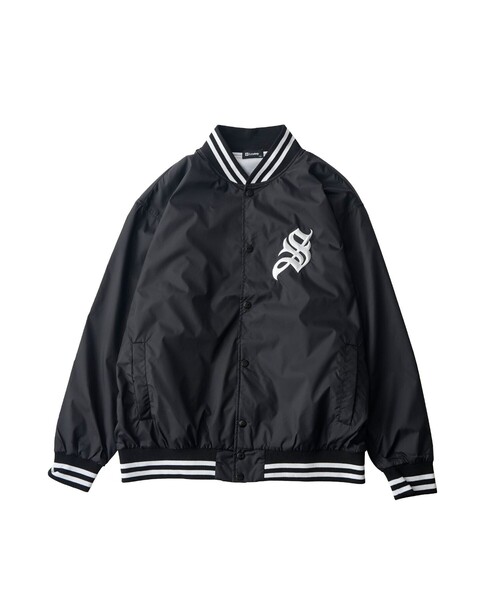 Subciety(サブサエティ)の「Nylon stadium jkt(ブルゾン・メンズ・ブラック/バーガンディー/ブルー・M/XL/XXL/S/L)」の4枚目の写真