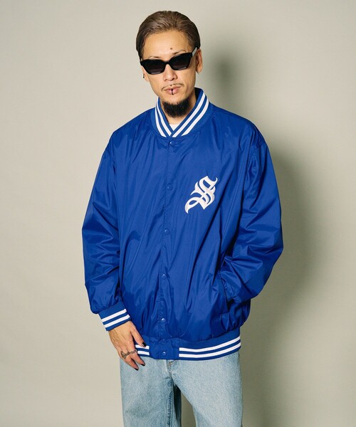 Subciety(サブサエティ)の「Nylon stadium jkt(ブルゾン・メンズ・ブラック/バーガンディー/ブルー・M/XL/XXL/S/L)」の13枚目の写真