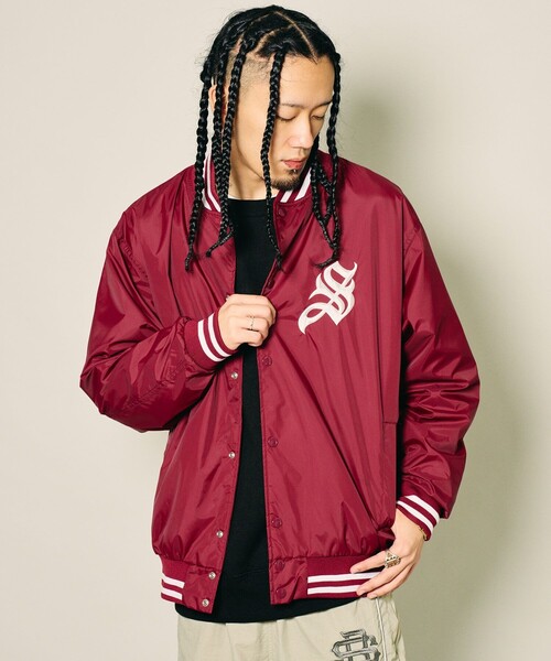 Subciety(サブサエティ)の「Nylon stadium jkt(ブルゾン・メンズ・ブラック/バーガンディー/ブルー・M/XL/XXL/S/L)」の16枚目の写真