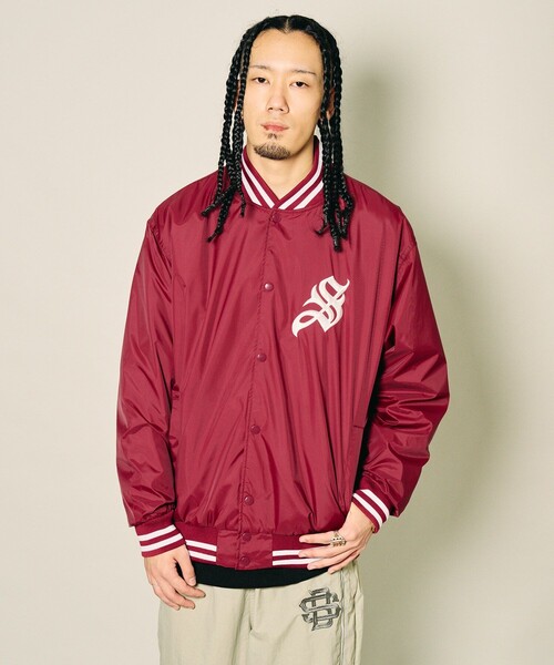 Subciety(サブサエティ)の「Nylon stadium jkt(ブルゾン・メンズ・ブラック/バーガンディー/ブルー・M/XL/XXL/S/L)」の17枚目の写真