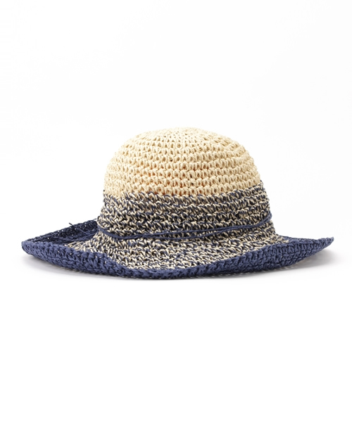 チャイハネ（チャイハネ）の「【チャイハネ】グラデーションつば広ハット（ハット・レディース・ベージュ/ネイビー/ブラウン・FREE）」の12枚目の写真