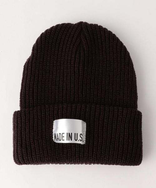 green label relaxing（グリーンレーベルリラクシング）の「BC MADE IN USA ビーニーキャップ ◆（ニットキャップ/ビーニー・メンズ・ブラック/ダークグレー/ブラウン/ワインレッド/オレンジ系その他/オリーブ/ロイヤルブルー/ネイビー/その他1/ターコイズブルー/ダークグリーン/ダークブラウン・FREE）」の3枚目の写真