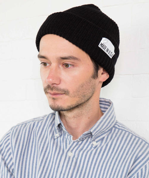 green label relaxing（グリーンレーベルリラクシング）の「BC MADE IN USA ビーニーキャップ ◆（ニットキャップ/ビーニー・メンズ・ブラック/ダークグレー/ブラウン/ワインレッド/オレンジ系その他/オリーブ/ロイヤルブルー/ネイビー/その他1/ターコイズブルー/ダークグリーン/ダークブラウン・FREE）」の12枚目の写真