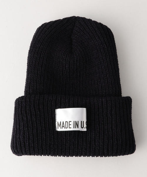 green label relaxing（グリーンレーベルリラクシング）の「BC MADE IN USA ビーニーキャップ ◆（ニットキャップ/ビーニー・メンズ・ブラック/ダークグレー/ブラウン/ワインレッド/オレンジ系その他/オリーブ/ロイヤルブルー/ネイビー/その他1/ターコイズブルー/ダークグリーン/ダークブラウン・FREE）」の7枚目の写真