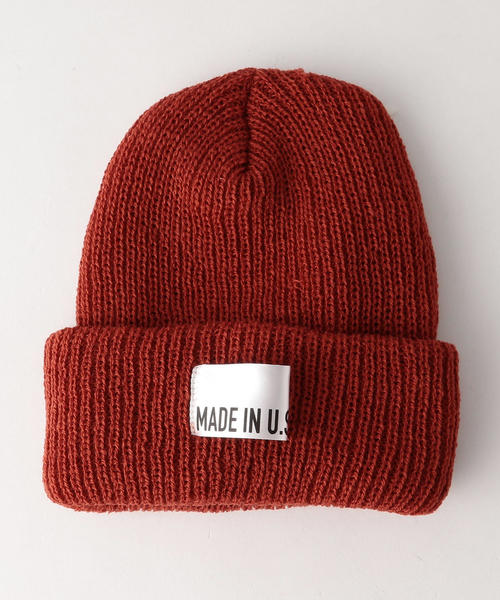 green label relaxing（グリーンレーベルリラクシング）の「BC MADE IN USA ビーニーキャップ ◆（ニットキャップ/ビーニー・メンズ・ブラック/ダークグレー/ブラウン/ワインレッド/オレンジ系その他/オリーブ/ロイヤルブルー/ネイビー/その他1/ターコイズブルー/ダークグリーン/ダークブラウン・FREE）」の11枚目の写真