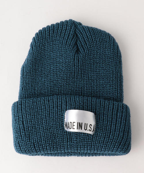 green label relaxing（グリーンレーベルリラクシング）の「BC MADE IN USA ビーニーキャップ ◆（ニットキャップ/ビーニー・メンズ・ブラック/ダークグレー/ブラウン/ワインレッド/オレンジ系その他/オリーブ/ロイヤルブルー/ネイビー/その他1/ターコイズブルー/ダークグリーン/ダークブラウン・FREE）」の8枚目の写真