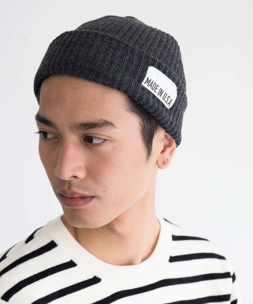 green label relaxing（グリーンレーベルリラクシング）の「BC MADE IN USA ビーニーキャップ ◆（ニットキャップ/ビーニー・メンズ・ブラック/ダークグレー/ブラウン/ワインレッド/オレンジ系その他/オリーブ/ロイヤルブルー/ネイビー/その他1/ターコイズブルー/ダークグリーン/ダークブラウン・FREE）」の2枚目の写真