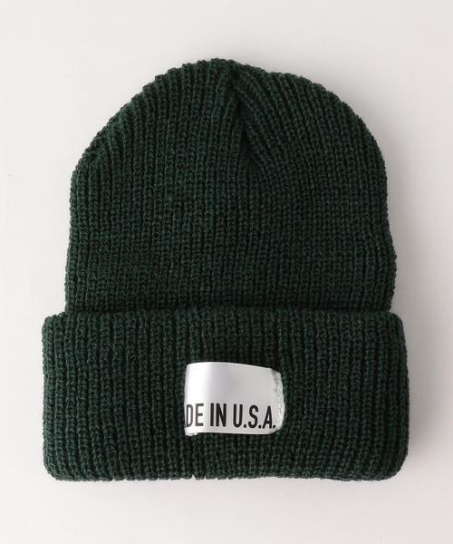 green label relaxing（グリーンレーベルリラクシング）の「BC MADE IN USA ビーニーキャップ ◆（ニットキャップ/ビーニー・メンズ・ブラック/ダークグレー/ブラウン/ワインレッド/オレンジ系その他/オリーブ/ロイヤルブルー/ネイビー/その他1/ターコイズブルー/ダークグリーン/ダークブラウン・FREE）」の5枚目の写真