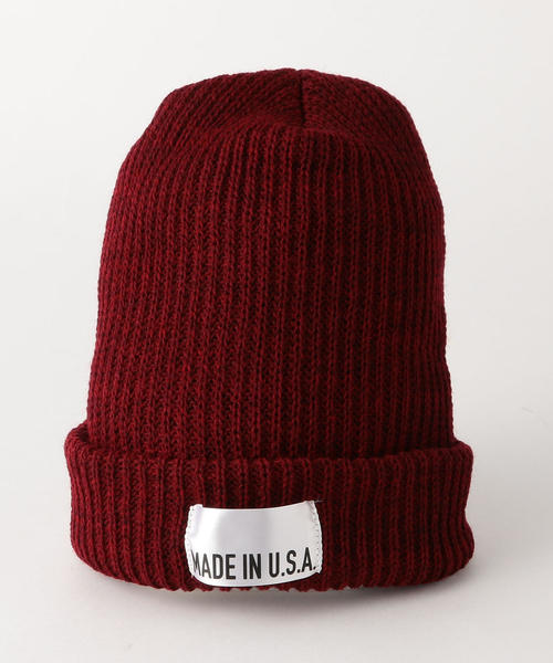 green label relaxing（グリーンレーベルリラクシング）の「BC MADE IN USA ビーニーキャップ ◆（ニットキャップ/ビーニー・メンズ・ブラック/ダークグレー/ブラウン/ワインレッド/オレンジ系その他/オリーブ/ロイヤルブルー/ネイビー/その他1/ターコイズブルー/ダークグリーン/ダークブラウン・FREE）」の13枚目の写真