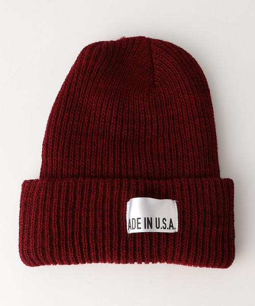 green label relaxing（グリーンレーベルリラクシング）の「BC MADE IN USA ビーニーキャップ ◆（ニットキャップ/ビーニー・メンズ・ブラック/ダークグレー/ブラウン/ワインレッド/オレンジ系その他/オリーブ/ロイヤルブルー/ネイビー/その他1/ターコイズブルー/ダークグリーン/ダークブラウン・FREE）」の19枚目の写真