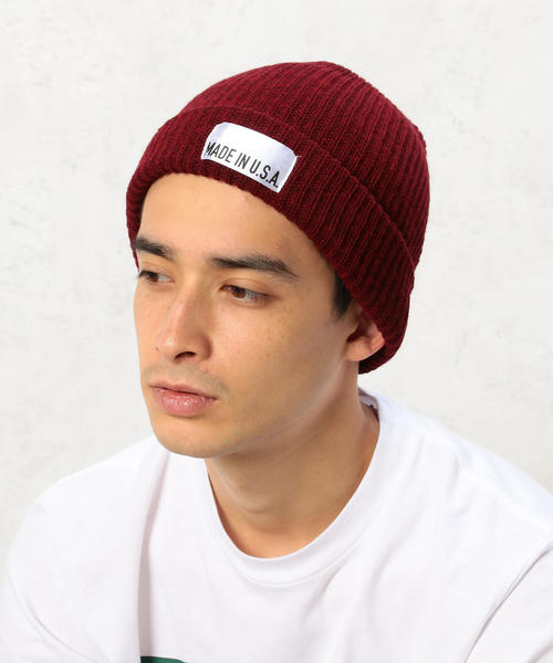 green label relaxing（グリーンレーベルリラクシング）の「BC MADE IN USA ビーニーキャップ ◆（ニットキャップ/ビーニー・メンズ・ブラック/ダークグレー/ブラウン/ワインレッド/オレンジ系その他/オリーブ/ロイヤルブルー/ネイビー/その他1/ターコイズブルー/ダークグリーン/ダークブラウン・FREE）」の14枚目の写真