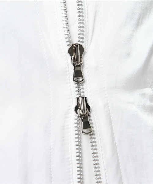 ESTNATION（エストネーション）の「ESTNATION サテンMA-1ブルゾン（MA-1・メンズ・ホワイト/ブラック/オリーブ・LARGE/MEDIUM/SMALL）」の4枚目の写真