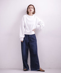 Wrangler | 【SPRiNG 11月号掲載】 【mina 10月号掲載】【MIHO NOJIRI × nano・universe】別注バックレースアップワイドデニム(デニムパンツ)