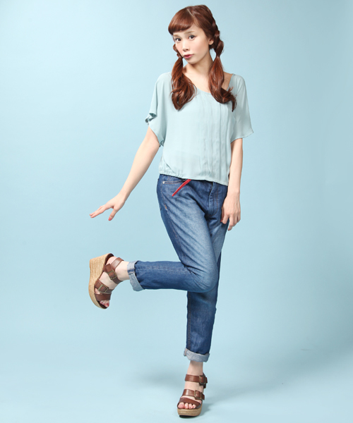 CIAOPANIC（チャオパニック）の「GAIMO×Ciaopanic3ベルトウェッジ（サンダル・レディース・モカ/キャメル/レッド・22.5cm/23.5cm/24.5cm）」の8枚目の写真