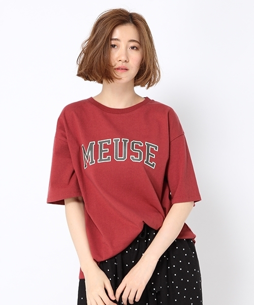 studio CLIP（スタディオクリップ）の「フレンチロゴプリントTシャツ（Tシャツ/カットソー・レディース・ネイビー/スモーク/ブラウン系その他/オフホワイト・MEDIUM/LARGE）」の3枚目の写真