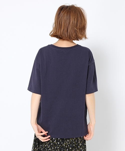 studio CLIP（スタディオクリップ）の「フレンチロゴプリントTシャツ（Tシャツ/カットソー・レディース・ネイビー/スモーク/ブラウン系その他/オフホワイト・MEDIUM/LARGE）」の15枚目の写真