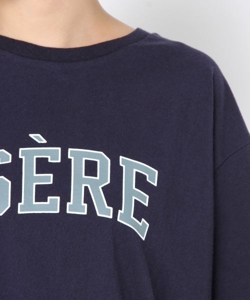 studio CLIP（スタディオクリップ）の「フレンチロゴプリントTシャツ（Tシャツ/カットソー・レディース・ネイビー/スモーク/ブラウン系その他/オフホワイト・MEDIUM/LARGE）」の5枚目の写真