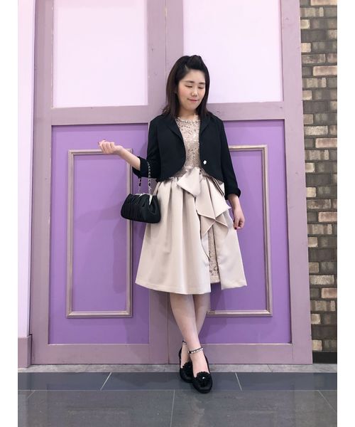axes femme（アクシーズファム）の「ラッフルスカートドレス