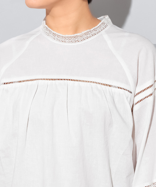 CIAOPANIC（チャオパニック）の「キャンディースリーブブラウス（シャツ/ブラウス・レディース・ブラック/アイボリー・FREE）」の9枚目の写真