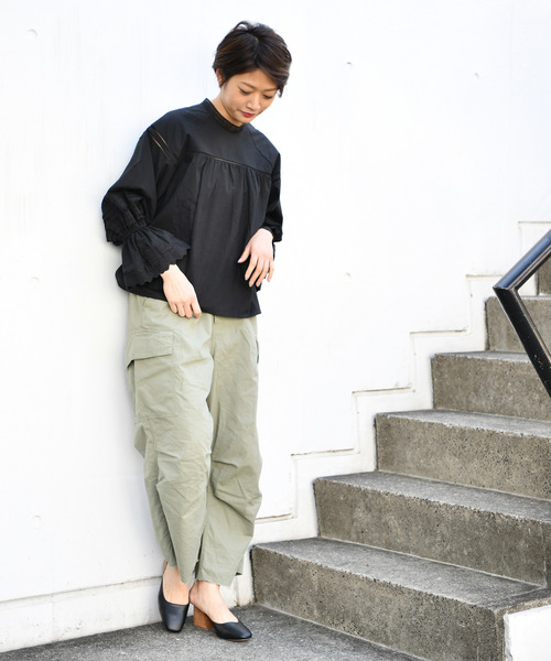 CIAOPANIC（チャオパニック）の「キャンディースリーブブラウス（シャツ/ブラウス・レディース・ブラック/アイボリー・FREE）」の21枚目の写真