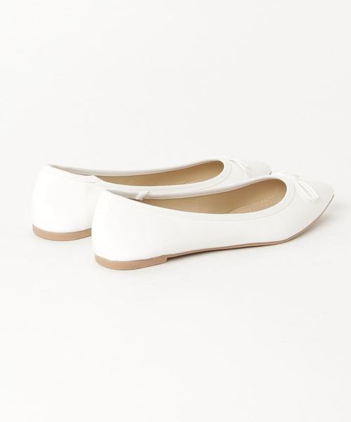 KOBE LETTUCE（コウベレタス）の「軽量ポインテッドトゥバレエパンプス/フラットシューズ/レディースシューズ/靴[I1508]神戸レタス（バレエシューズ・レディース・ネイビー/ブラック/ホワイト/シルバー/レッド・LL/M/L/S）」の7枚目の写真