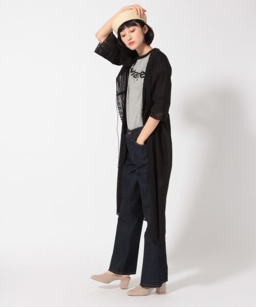 LOWRYS FARM(ローリーズファーム)の「Aレースマエアキワンピース 785970 (ワンピース・レディース・オフホワイト/ブラック・LARGE/MEDIUM)」の1枚目の写真