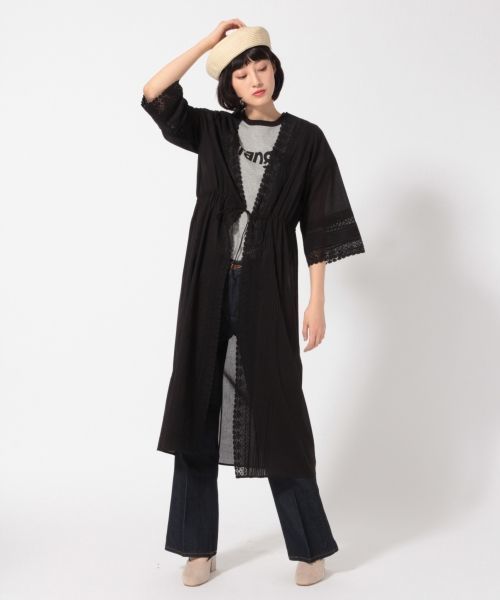 LOWRYS FARM(ローリーズファーム)の「Aレースマエアキワンピース 785970 (ワンピース・レディース・オフホワイト/ブラック・LARGE/MEDIUM)」の6枚目の写真