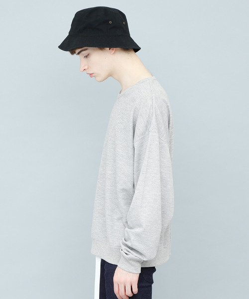 EMMA CLOTHES(エマクローズ)の「TRビッグサイズドロップショルダースウェット(スウェット・メンズ・ブラック/オフホワイト/グレー/ライトパープル・FREE)」の11枚目の写真