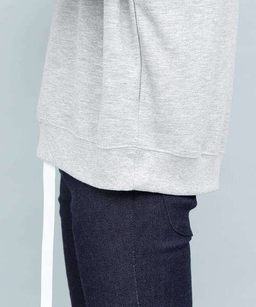 EMMA CLOTHES(エマクローズ)の「TRビッグサイズドロップショルダースウェット(スウェット・メンズ・ブラック/オフホワイト/グレー/ライトパープル・FREE)」の18枚目の写真