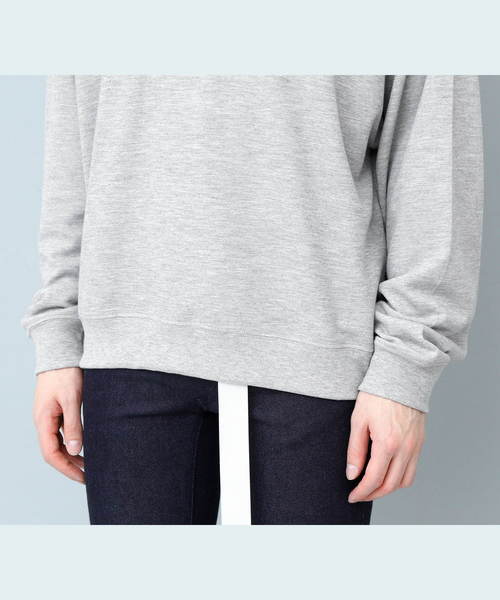 EMMA CLOTHES(エマクローズ)の「TRビッグサイズドロップショルダースウェット(スウェット・メンズ・ブラック/オフホワイト/グレー/ライトパープル・FREE)」の21枚目の写真